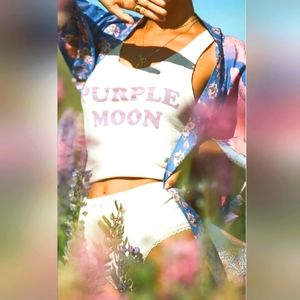 Spell Purple Moon singlet tank top XS